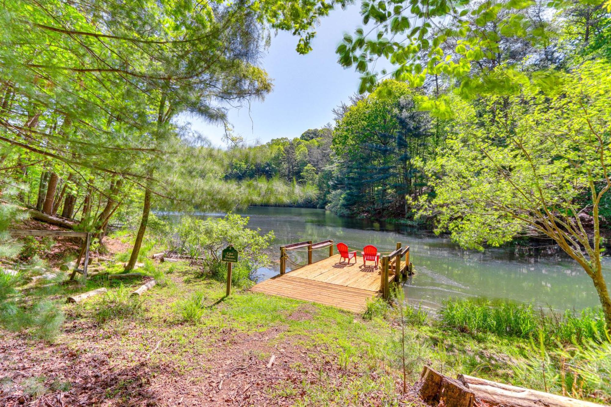 Lakeside Cabin Game Room, Dock, Orchard, Wineries Ellijay Kültér fotó